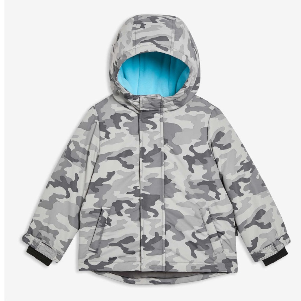 Joe Fresh Kids Camo Jacket - Gray and Blue